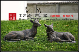 动物雕塑铜雕鹿