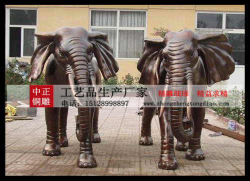铜雕大象价格_铜大象雕塑厂家