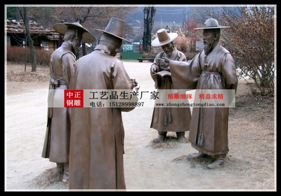 朝鲜族人物雕塑